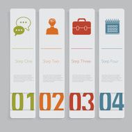 Infographic Design number banners template graphic or website layout N55