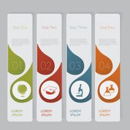 Infographic Design number banners template graphic or website layout N56