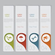 Infographic Design number banners template graphic or website layout N57