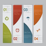Infographic Design number banners template graphic or website layout N60