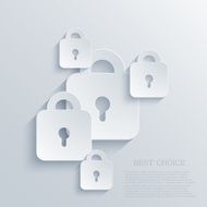 Vector modern lock background Eps 10