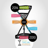 Hand drawn hourglass design and infographics N2