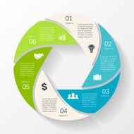 Modern vector info graphic for business project N259