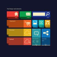 Flat design icons layout vector illustration N2