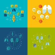 Medical flat infographic N110