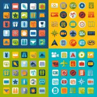 Set of summer tourism icons N521
