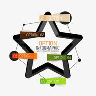 Vector infographic report template N23