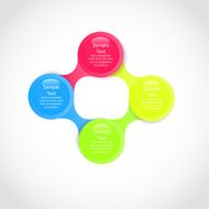 metaball colorful round diagram infographics N148