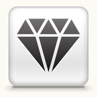 White Square Button with Diamond Icon