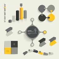 Infographic set elements Business collection Vector N3