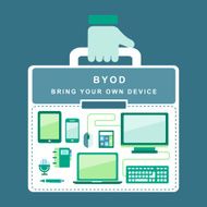 flat design concept of BYOD N2