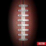 Dark Background of American Football ball Vector Illustration N3