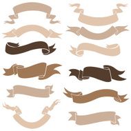 Vector Set of Ribbons for Your Text N7