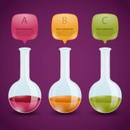 Creative Template test tube glass banner N2