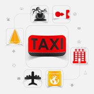 Set of summer tourism icons N531