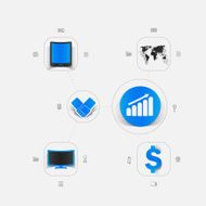 Set of business icons N134