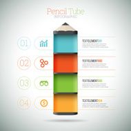 Pencil Tube Infographic