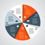 Modern vector info graphic for business project N260