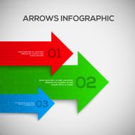 Infographic with 3D arrows Vector N2