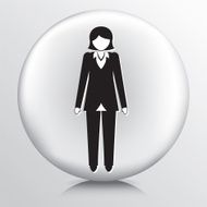 Round Icon With Businesswoman N2