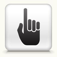 Square Button with Pointing interface icon