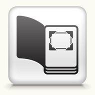 Square Button with Open Photo Album