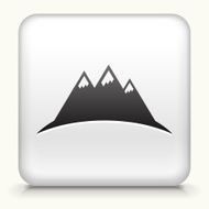 Square Button with Mountain interface icon