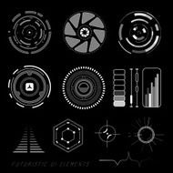 futuristic user interface HUD N15