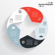 Modern vector info graphic for business project N261