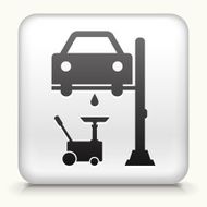 Square Button with Car Generator interface icon N2