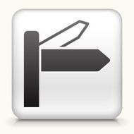 Square Button with Street Signs interface icon