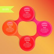 metaball colorful round diagram infographics N149
