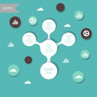 colorful round diagram metaball infographics N27