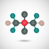 metaball colorful round diagram infographics N151