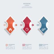 Glossy colorful plastic buttons for infographic N4