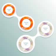 metaball colorful round diagram infographics N153