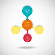 metaball colorful round diagram infographics N154