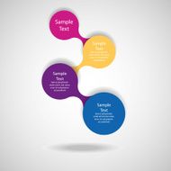 colorful round diagram infographics N18
