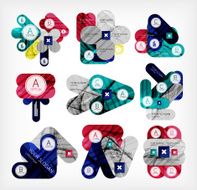 Collection of infographic option layouts N18
