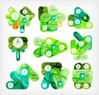 Collection of infographic option layouts N19