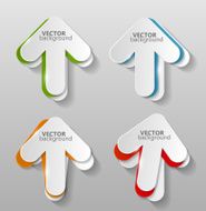 Collection of Origami Banners Template Vector Illustration N9