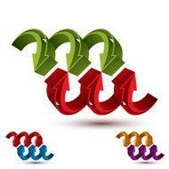 Abstract arrows vector symbol graphic design