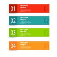 Simple modern infographics options banner