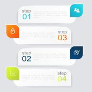 Vector colorful info graphics for your business presentations N354