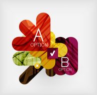 Modern infographic option layout N166
