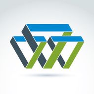 Abstract symbol vector graphic design element icon N10
