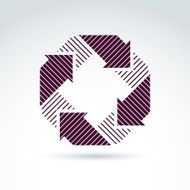 Geometric abstract icon symbol vector graphic design N11