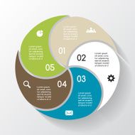 Modern vector info graphic for business project N262