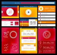 Ui flat web and mobile element N5