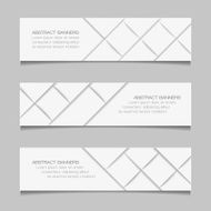 Set of abstract geometric banners N2